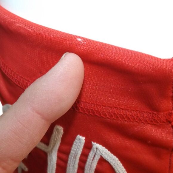 60s OHIO STATE Swim Trunk, S, VINTAGE, Red/White embroidery, Lined, drawstring. - Picture 10 of 14